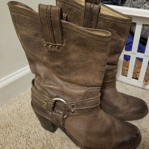 Frye Brown Womens Cowboy Boots Size 8